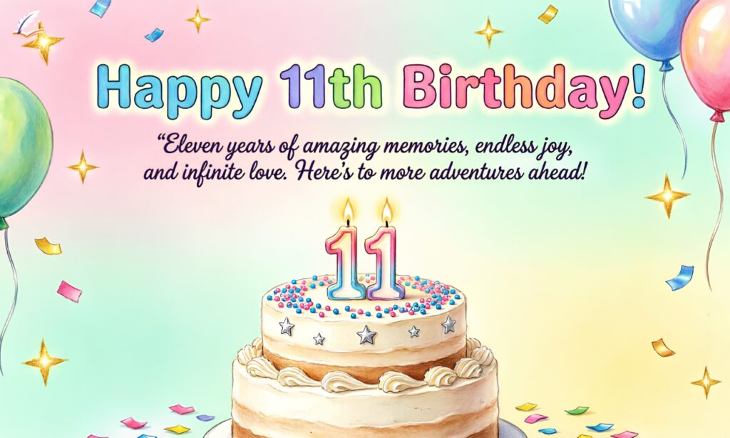 200+ Powerful 11th Birthday Quotes That Make Them Smile
