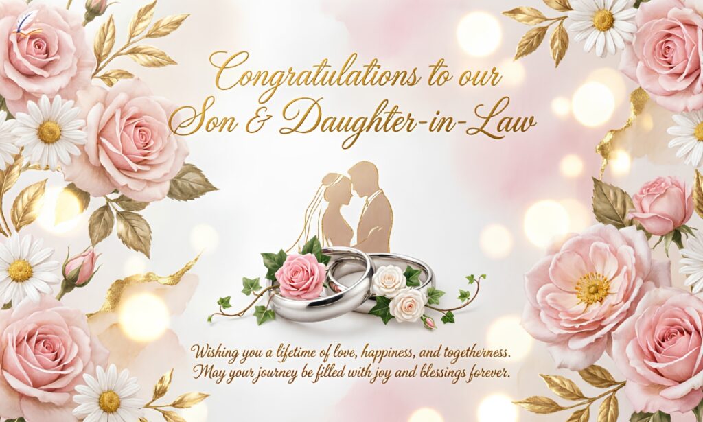 275+ Heartfelt Wedding Wishes for Son and Daughter in Law