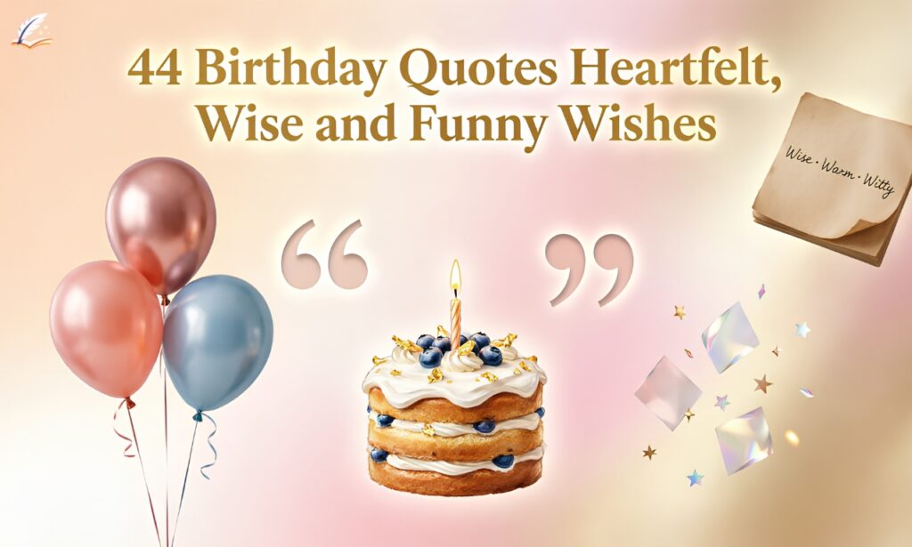 44 Birthday Quotes Heartfelt, Wise and Funny Wishes