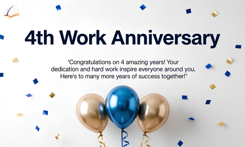 4th Work Anniversary Wishes: Heartfelt Messages That Stick