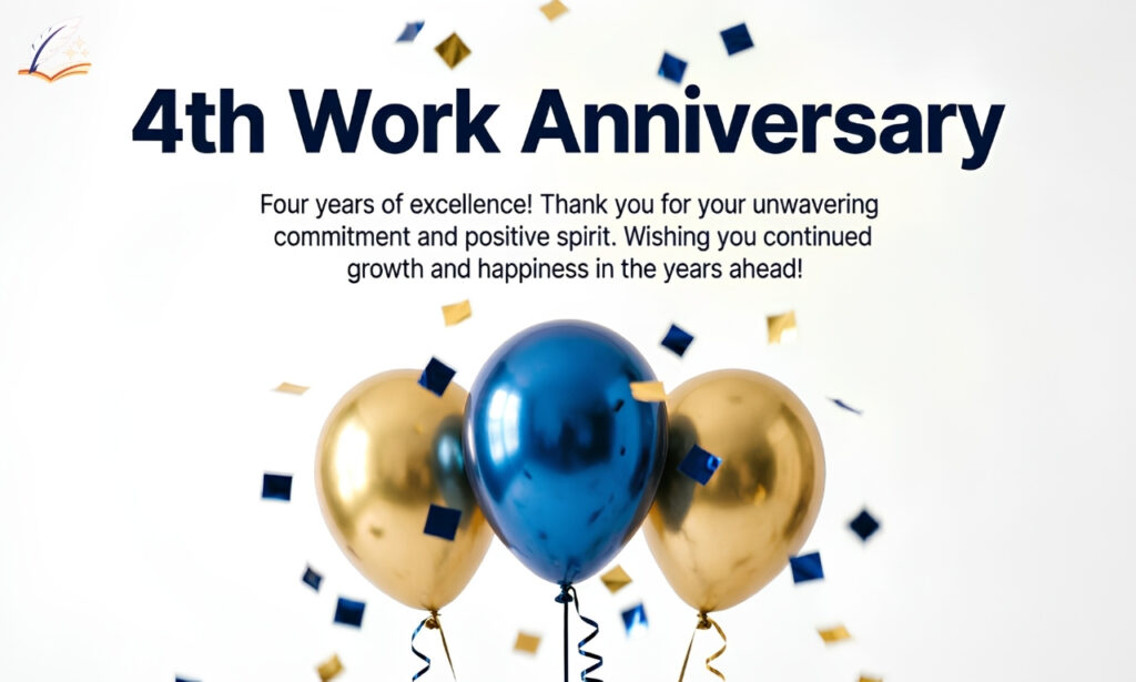 4th Work Anniversary Wishes: Heartfelt Messages That Stick
