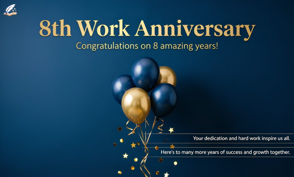 200+ Powerful 8th Work Anniversary Wishes to Inspire