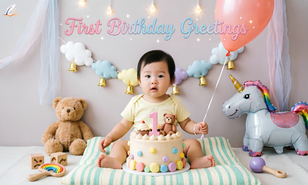 First Birthday Greetings 160+ Heartwarming Wishes for Baby