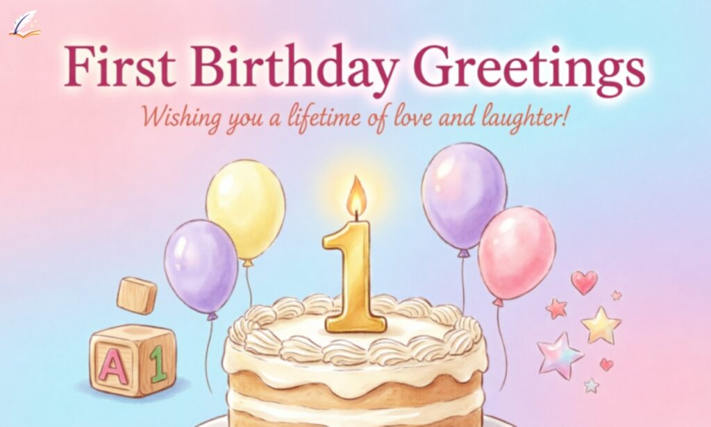 First Birthday Greetings 160+ Heartwarming Wishes for Baby