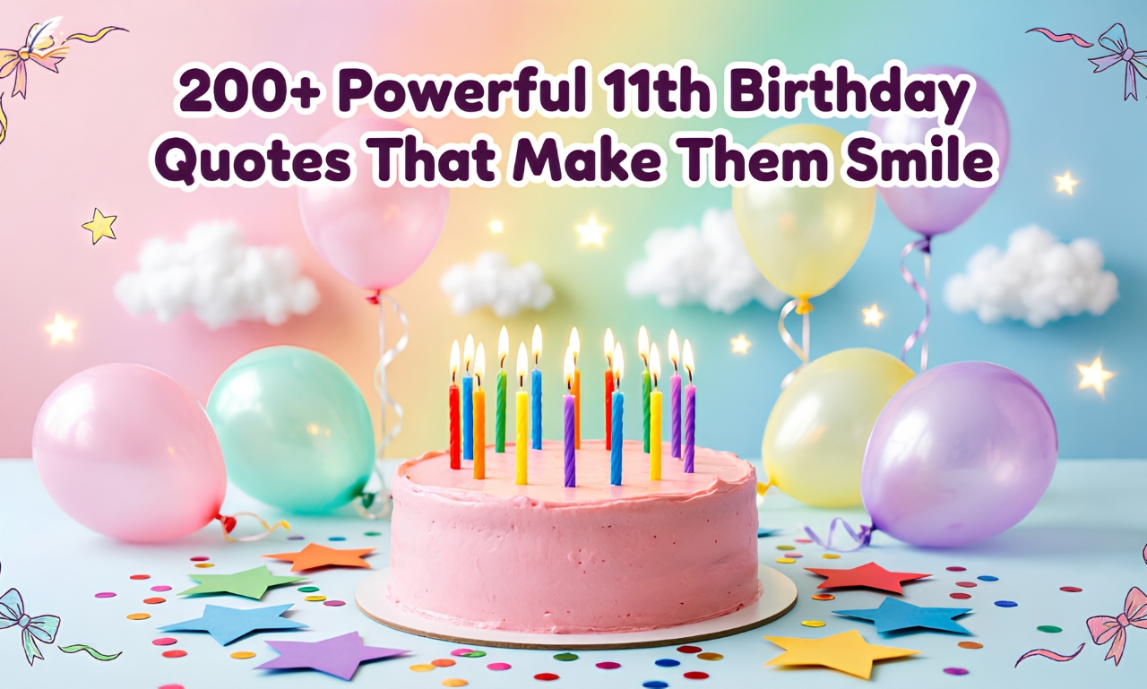 200+ Powerful 11th Birthday Quotes That Make Them Smile