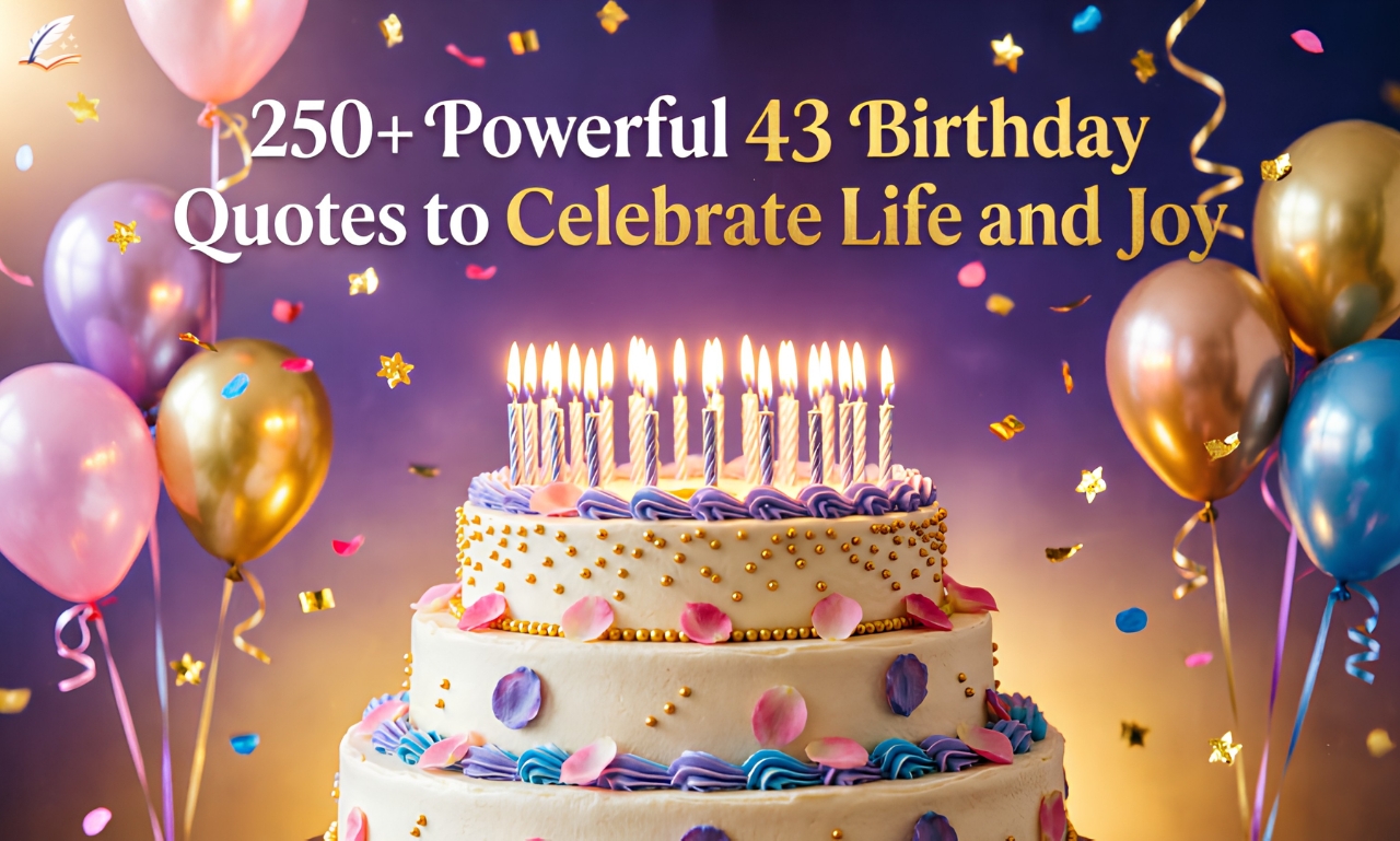 250+ Powerful 43 Birthday Quotes to Celebrate Life and Joy