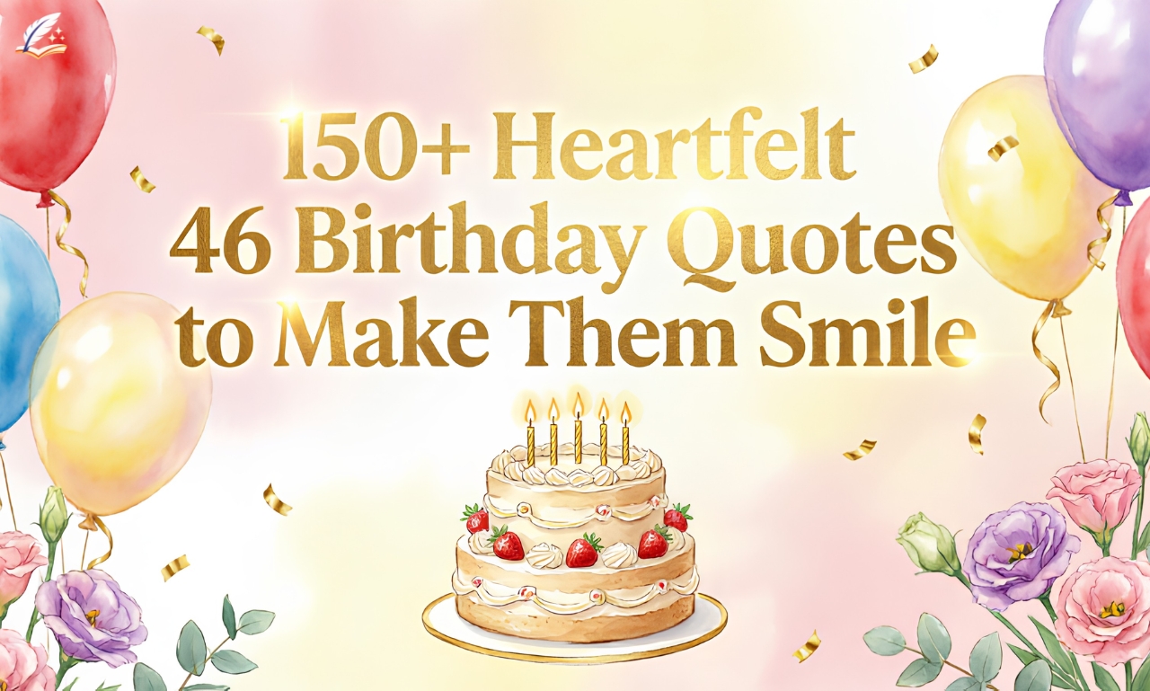 150+ Heartfelt 46 Birthday Quotes to Make Them Smile