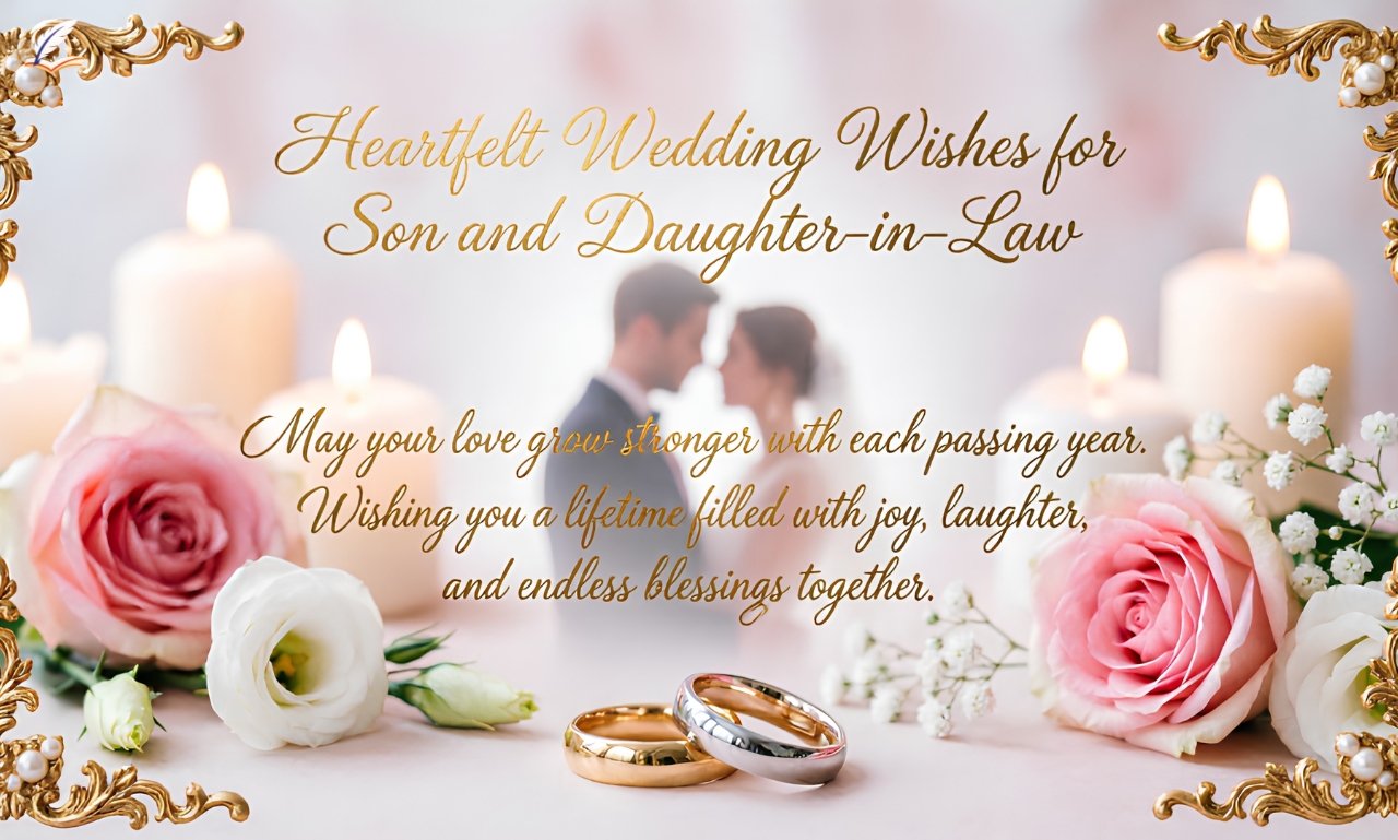 275+ Heartfelt Wedding Wishes for Son and Daughter in Law