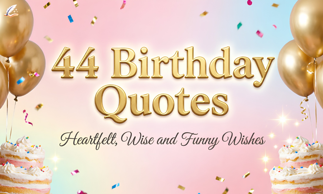 44 Birthday Quotes Heartfelt, Wise and Funny Wishes 