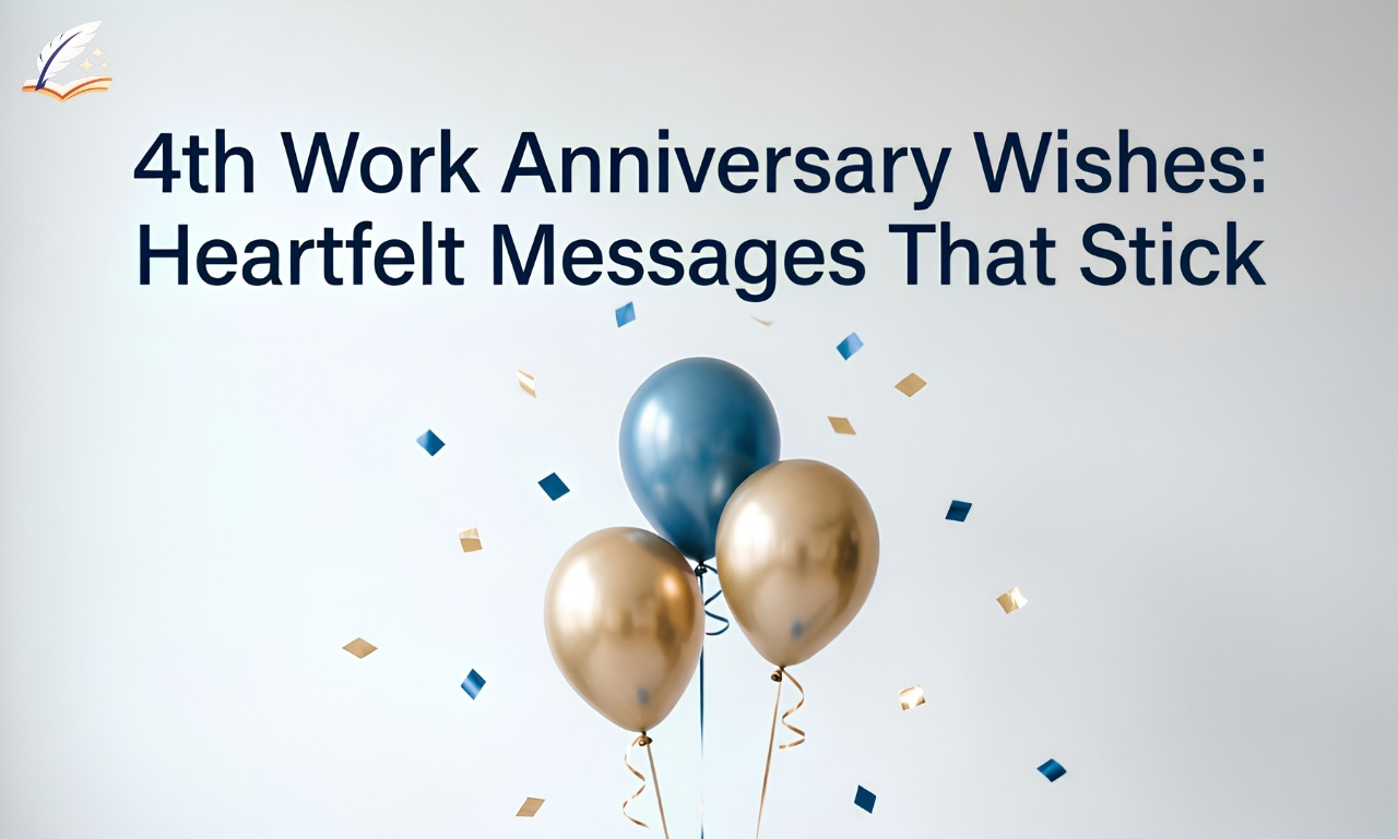 4th Work Anniversary Wishes: Heartfelt Messages That Stick 