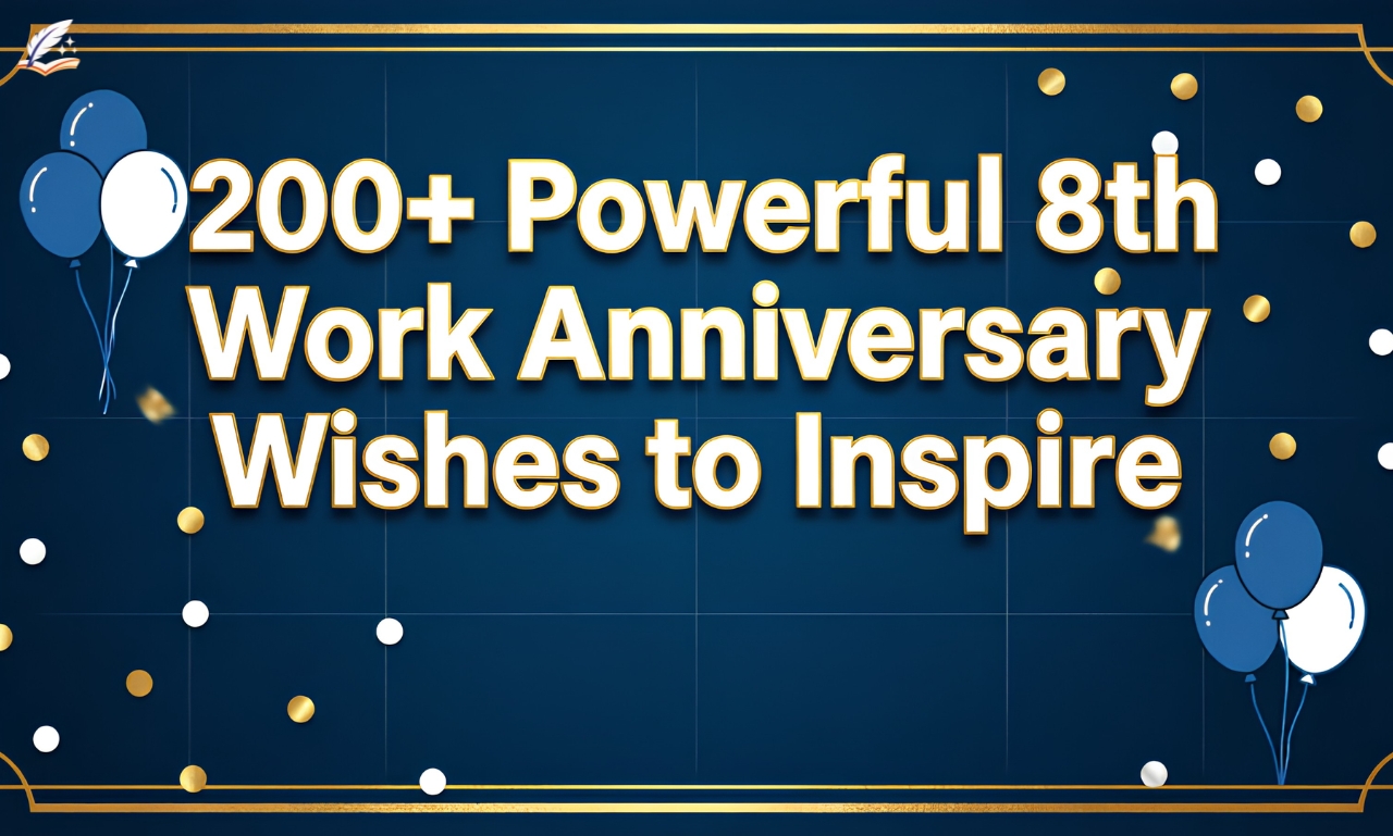 200+ Powerful 8th Work Anniversary Wishes to Inspire