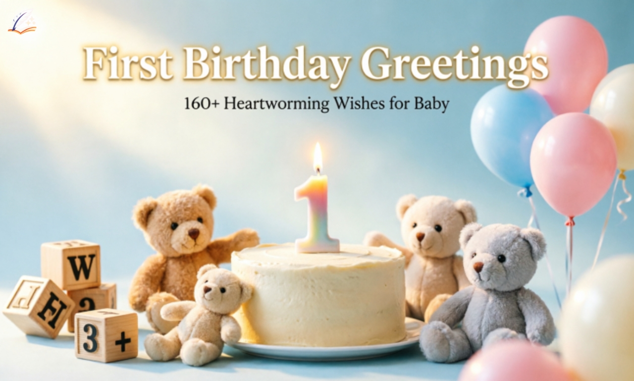 First Birthday Greetings 160+ Heartwarming Wishes for Baby