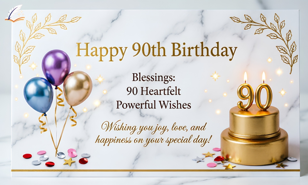 Happy 90th Birthday Blessings: 90 Heartfelt Powerful Wishes