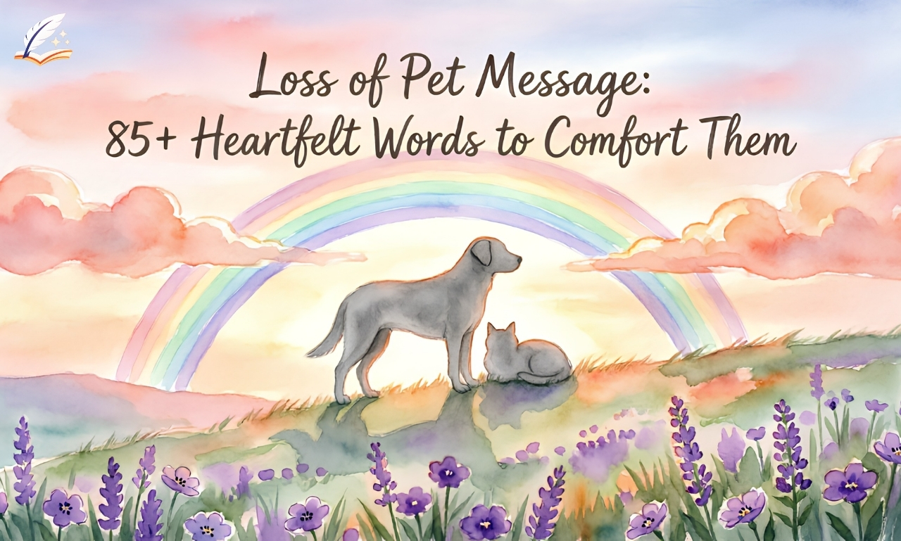 Loss of Pet Message: 85+ Heartfelt Words to Comfort Them