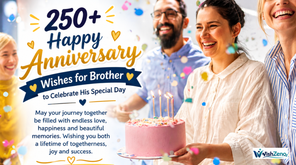 Happy anniversary wishes for brother and sister-in-law with heartfelt messages for their special day.